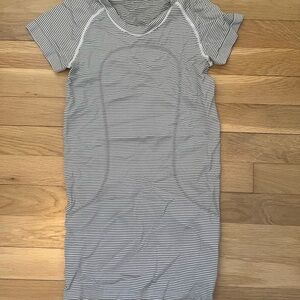 lululemon athletica Striped Top - Black and White